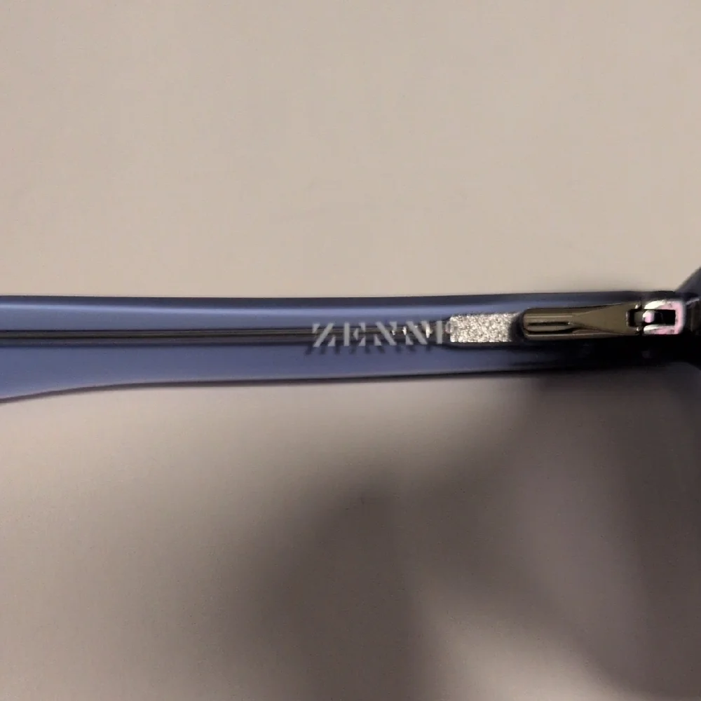 Zenni Blue Prescription‎ Sunglasses with Light Blue Tips